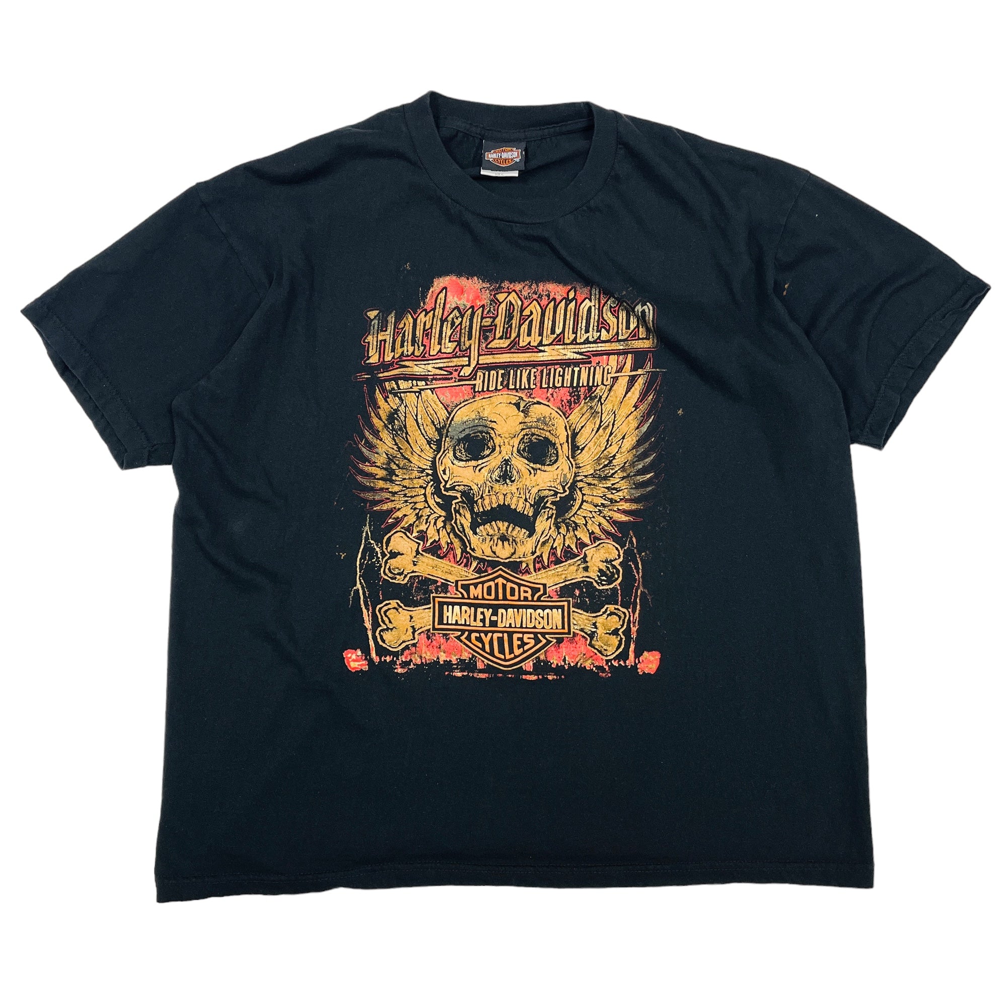 Harley Davidson Ride Like Lighting Graphic T-Shirt - XL