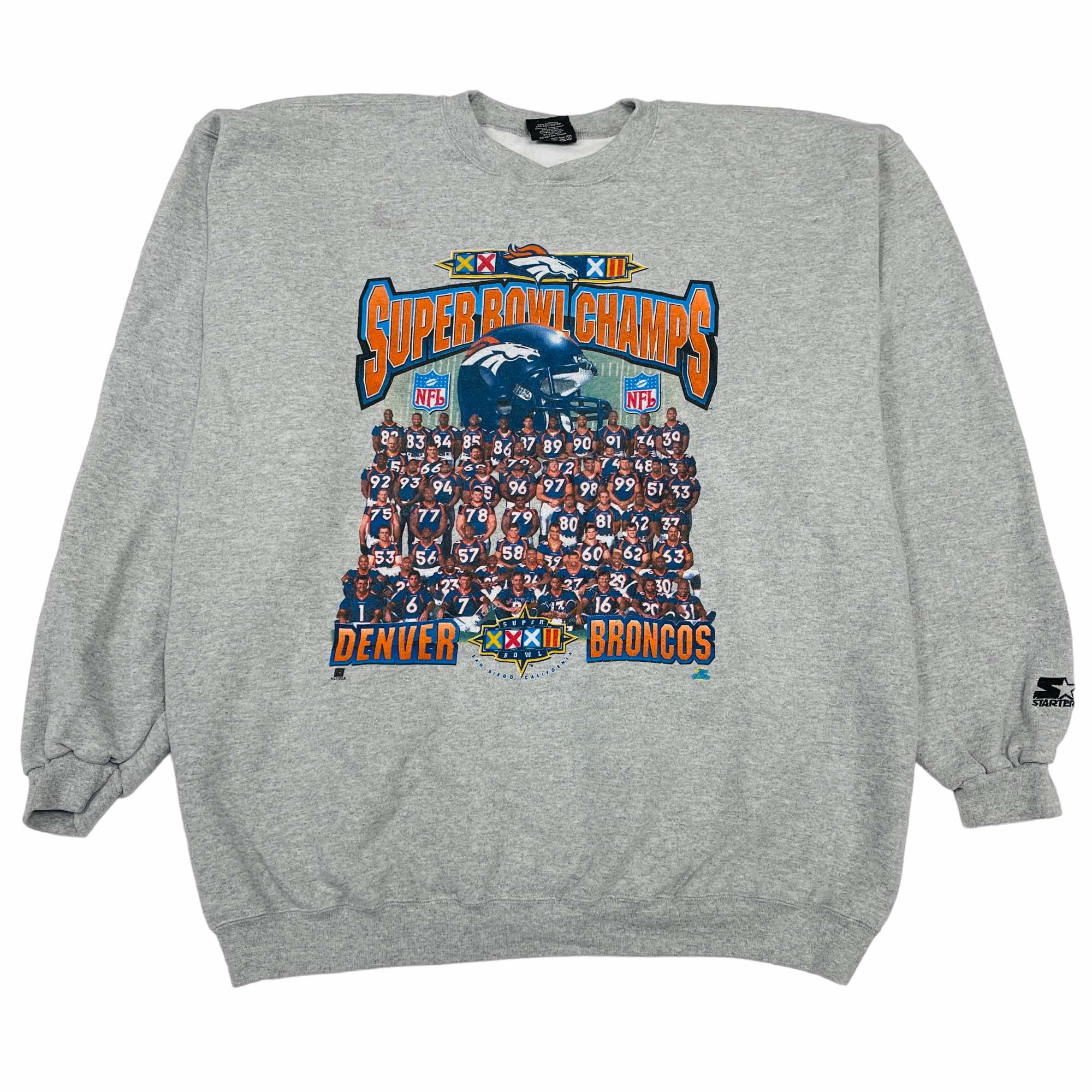1998 Superbowl XXXII Champions Denver Broncos Sweatshirt - XL