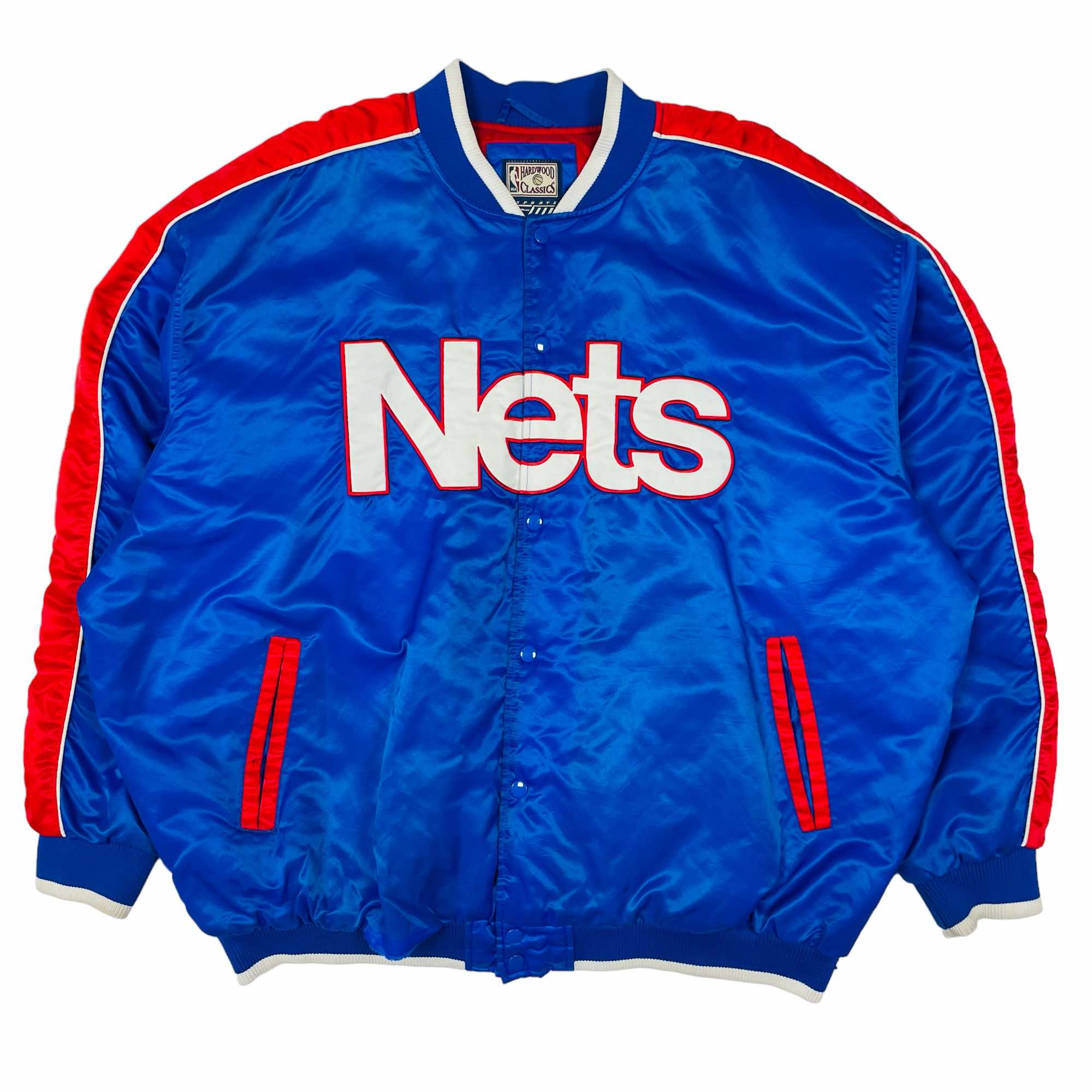 New Jersey Nets NBA Satin Bomber Jacket - 2XL