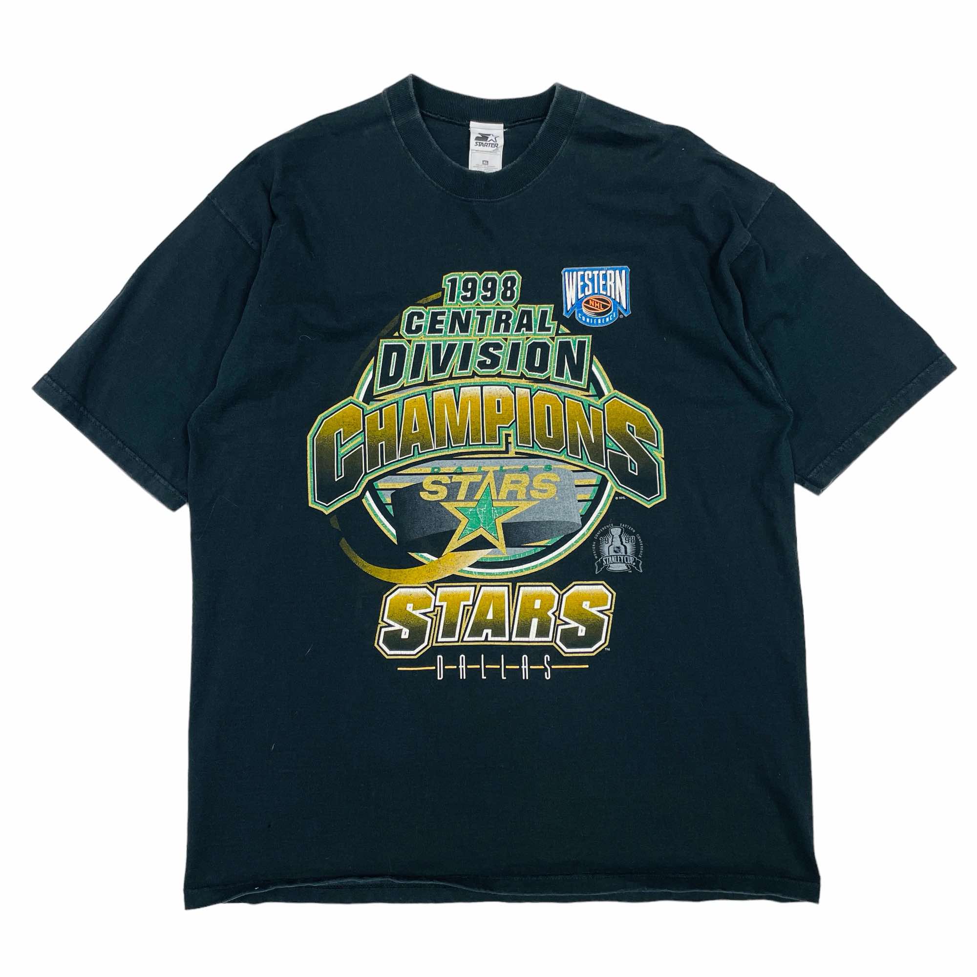 Dallas Stars NHL 1998 Central Division Champions T-Shirt - XL