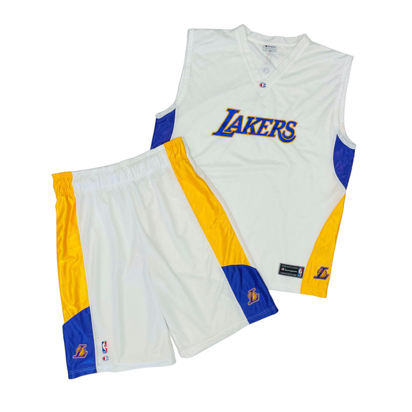 NBA Los Angeles Lakers Hoodie UNK Yellow Vintage Basketball 