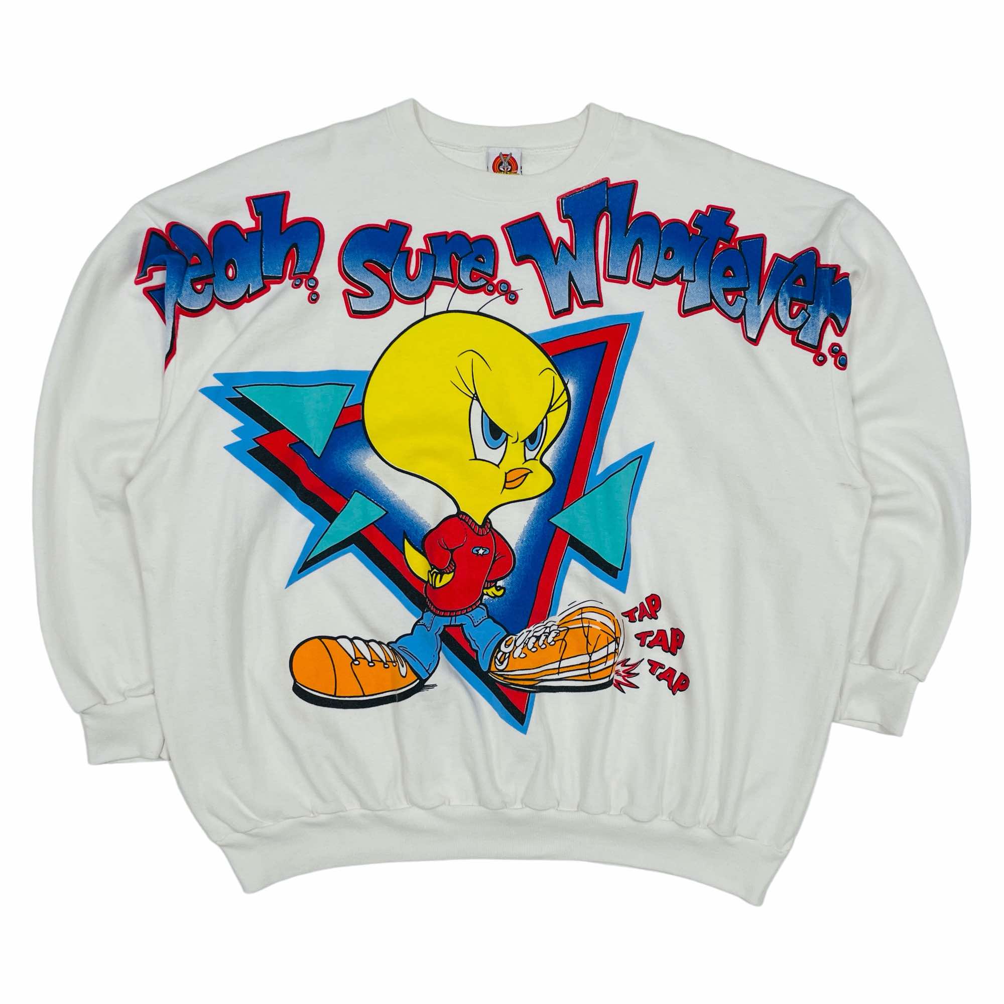 90's Looney Tunes "Yeah, sure... Whatever" Graphic Sweatshirt - 3XL