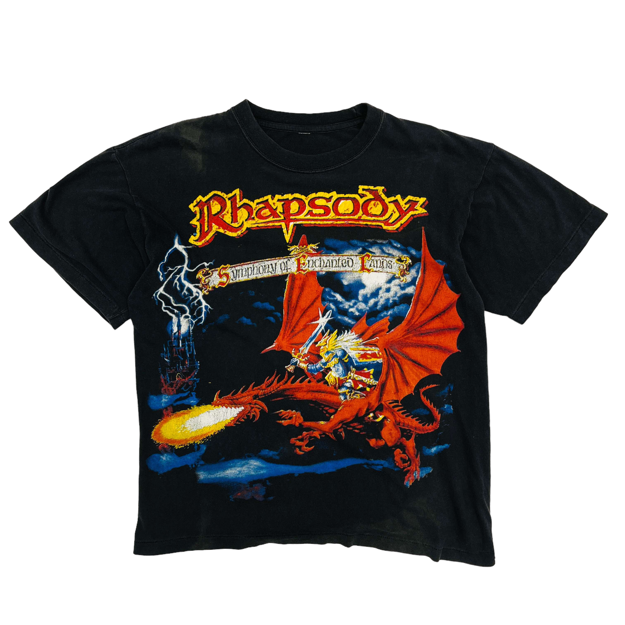 1998 Rhapsody: Symphony of Enchanted Lands Graphic T-Shirt - Medium
