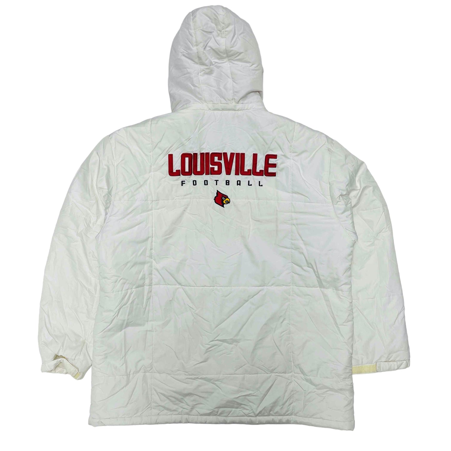 Vintage 90s Louisville Cardinals Navy Blue Satin Jacket - Maker of