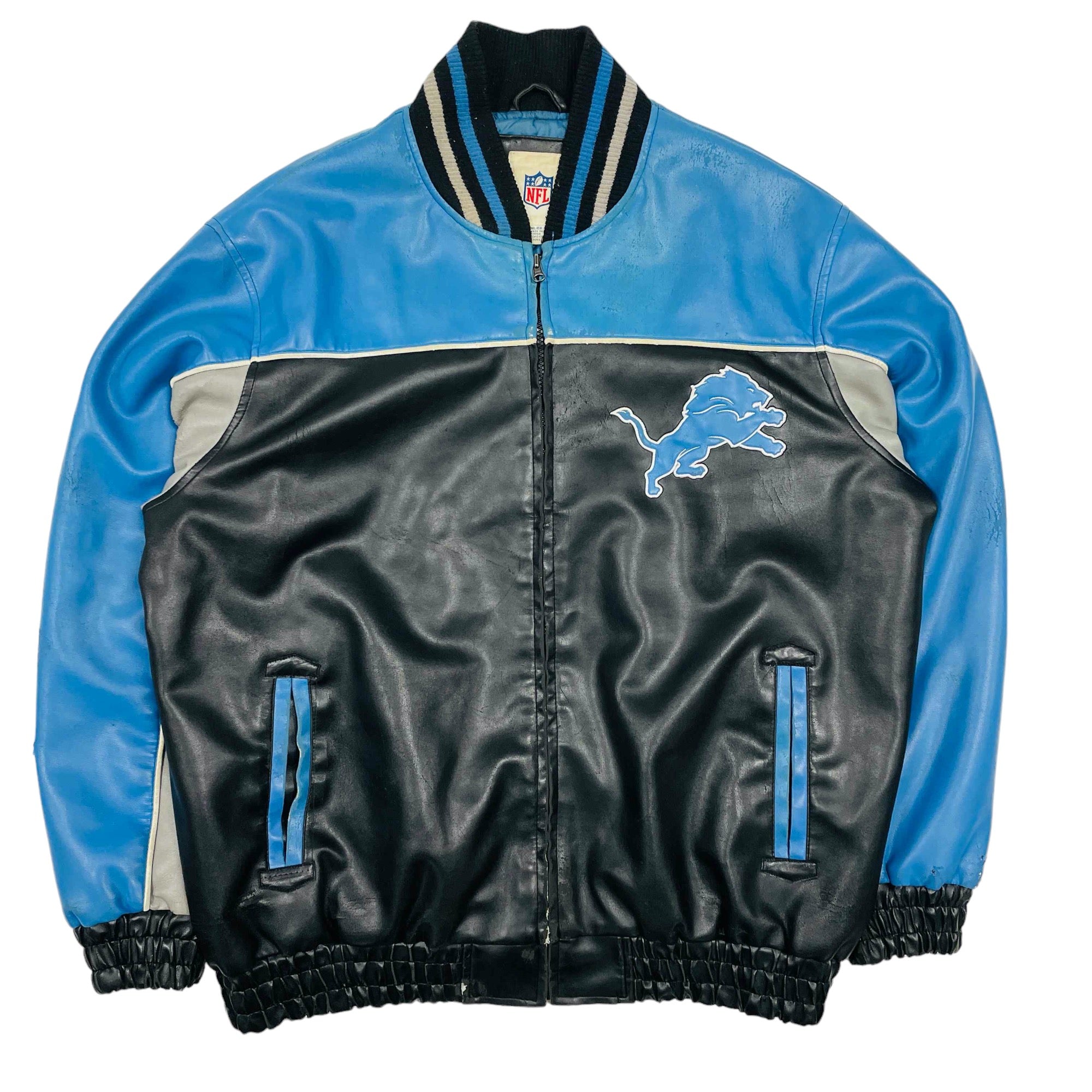 Detroit Lions NFL Leather Jacket - 2XL
