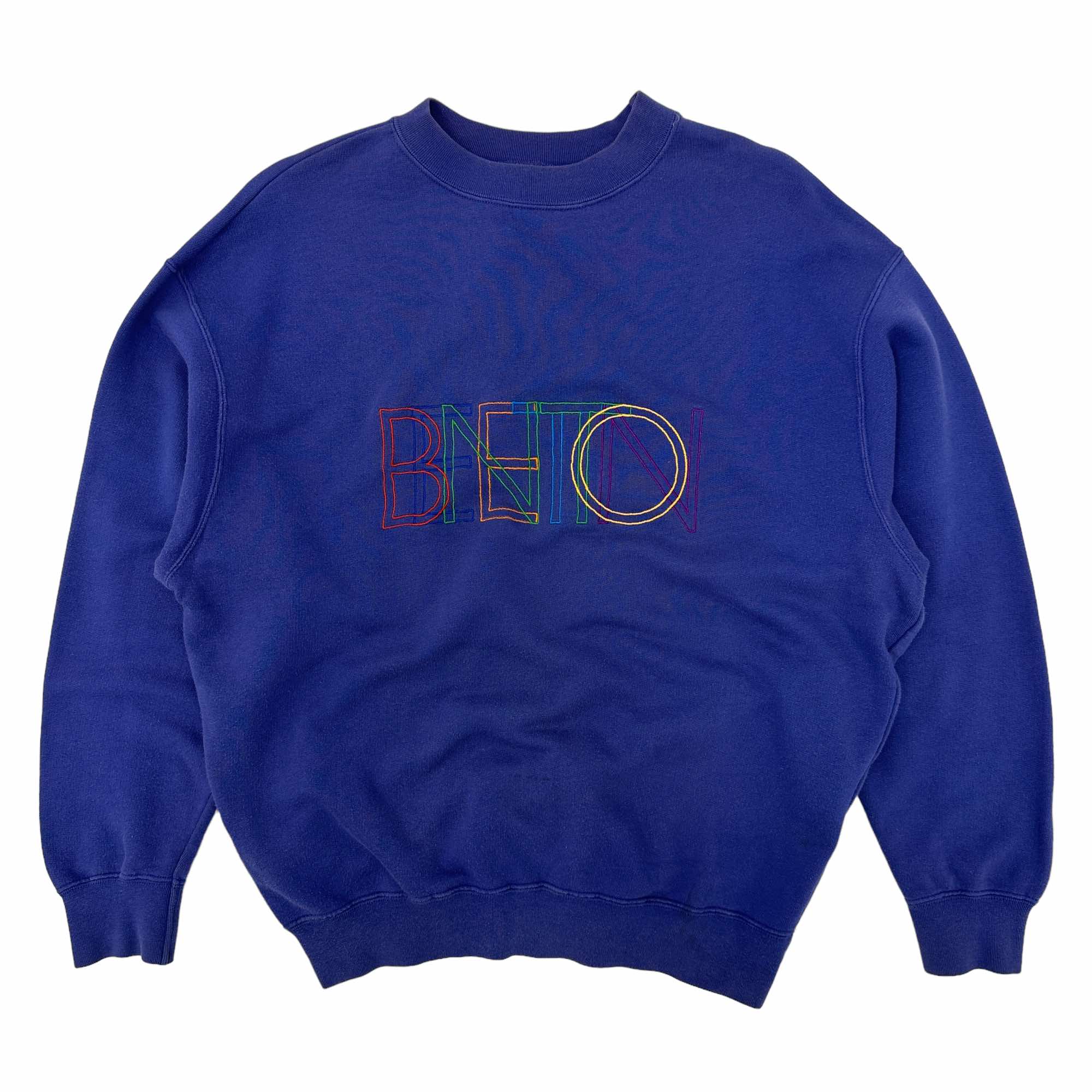 Benetton Embroidered Sweatshirt - Medium